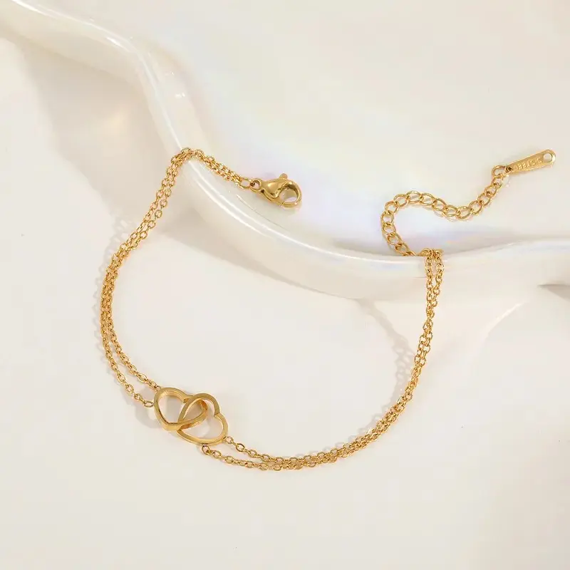 Double Heart Bracelet - FY0049